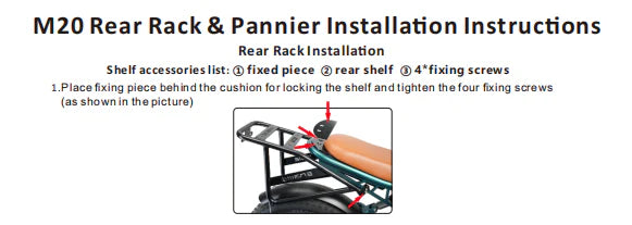 Engwe M20 Rear Rack