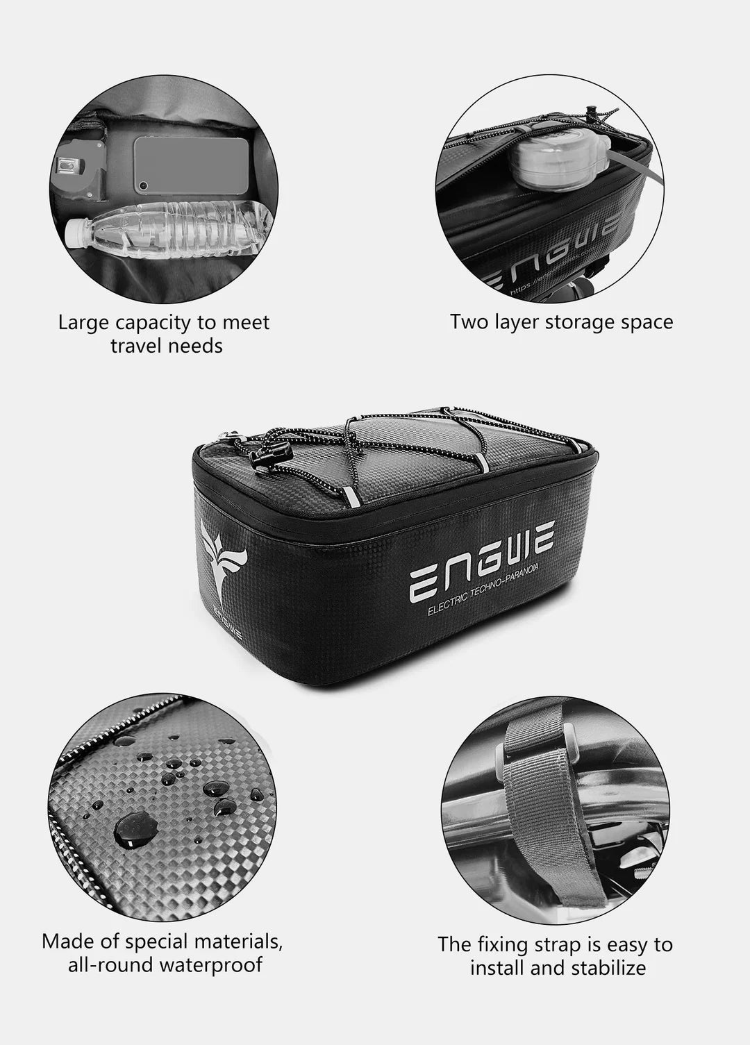 Engwe Waterproof Bike Rack Bag