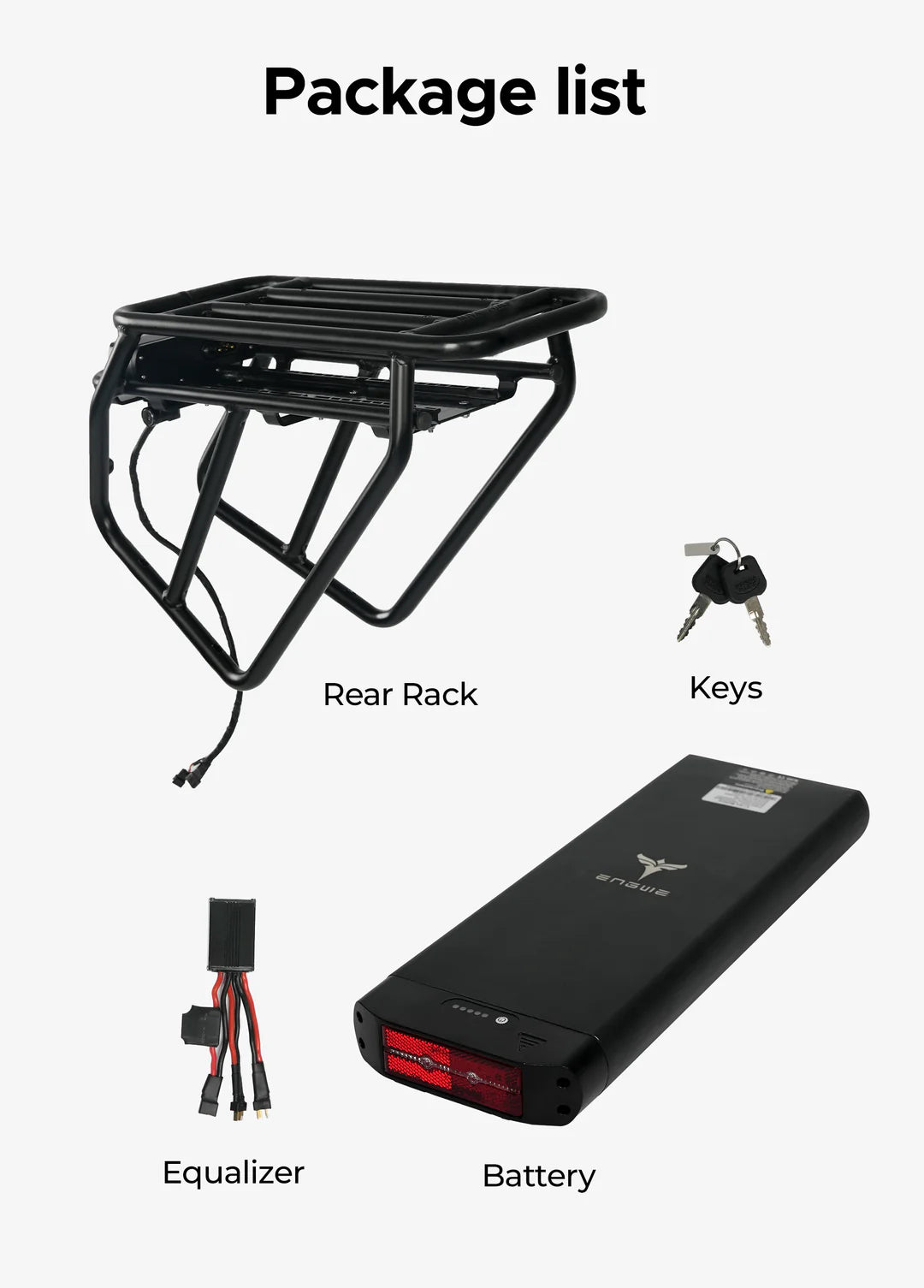 Engwe Rear Rack + 13Ah Rear Battery for Engine Pro / Engine X