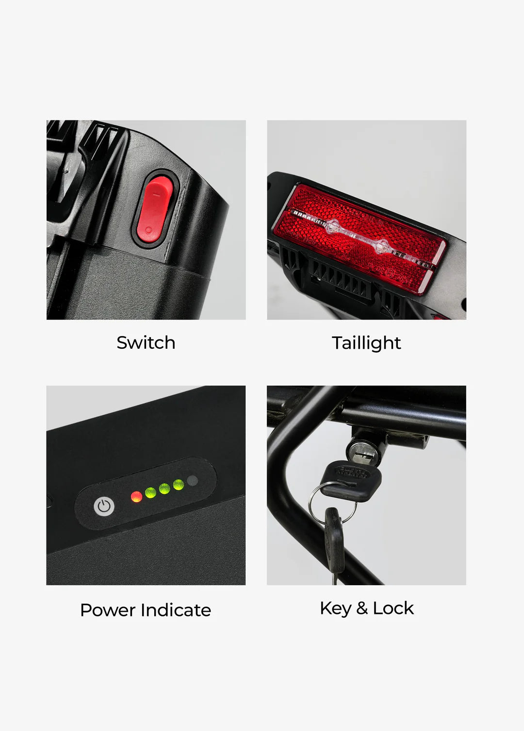 Engwe Rear Rack + 13Ah Rear Battery for EP-2 PRO